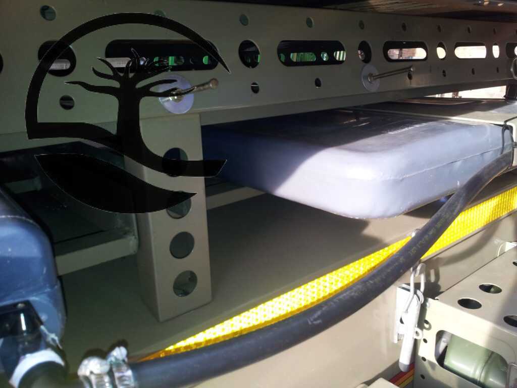 Custom Watertanks with a gravity feed tap fitted to a Venter Bushbaby trailer.