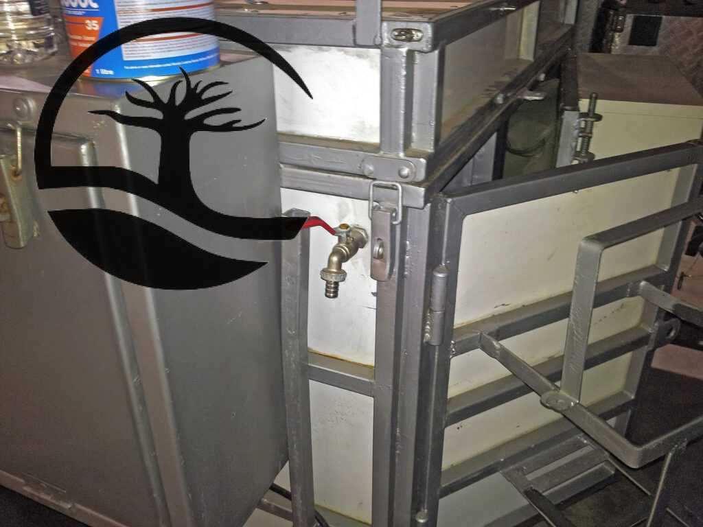 Custom Water installation and tap installed in a Buzzard Bush Pig Camping Trailer.